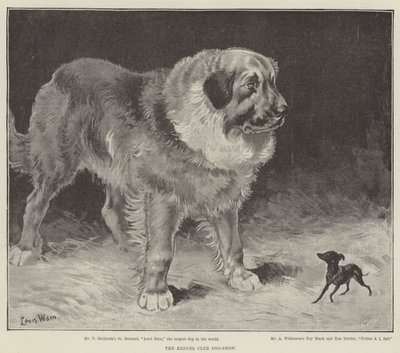 De Kennel Club Hondenshow door Louis Wain
